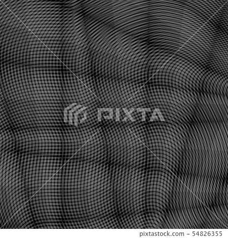 Grey Striped Pattern. Wavy Ribbons on Dark Background. Curvy Lines Texture Grey Striped Pattern. Wavy Ribbons on Dark Background. Curvy Lines Texture 54826355