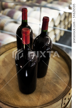 Bottles in a winery Bottles in a winery 54826595