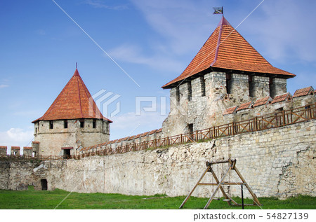 Old fortress on the river Dniester in town Bender, 54827139