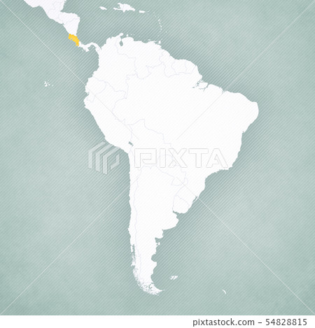 Map of South America - Costa Rica 54828815