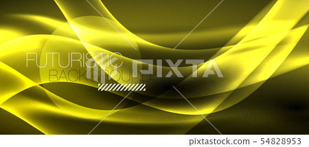 Neon light waves 54828953
