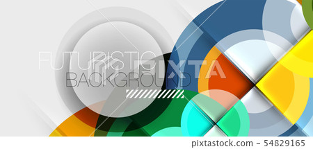 Geometric design abstract background - circles Geometric design abstract background - circles 54829165