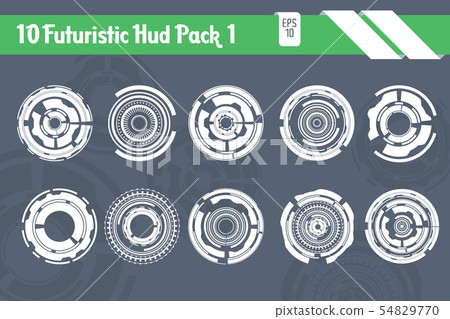 10 Futuristic HUD Elements Technology Hi Tech 10 Futuristic HUD Elements Technology Hi Tech 54829770