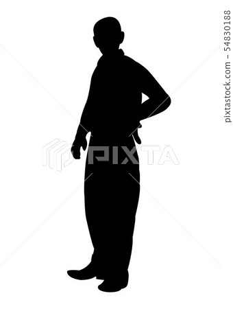 a man body silhouette vector - Stock Illustration [54830188] - PIXTA
