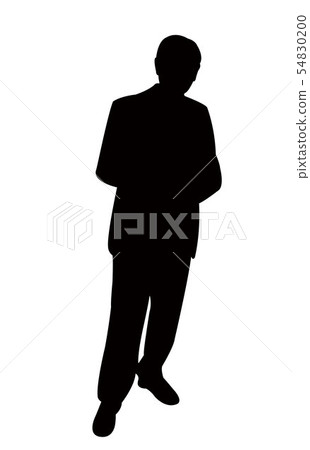 a man body silhouette vector a man body silhouette vector 54830200