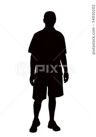 a man body silhouette vector a man body silhouette vector 54830202