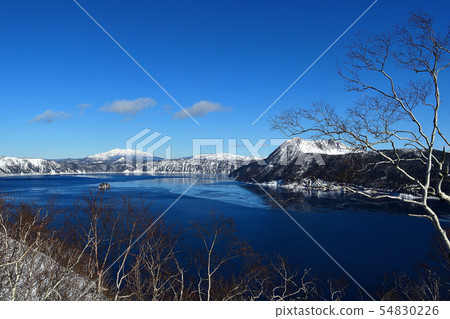 Lake Mashu at sunny time Lake Mashu at sunny time 54830226