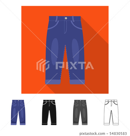 Isolated object of pants and boy symbol. Collection of pants and style vector icon for stock. Isolated object of pants and boy symbol. Collection of pants and style vector icon for stock. 54830583