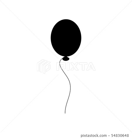 silhouette  balloon cartoon illustration  isolated 54830648