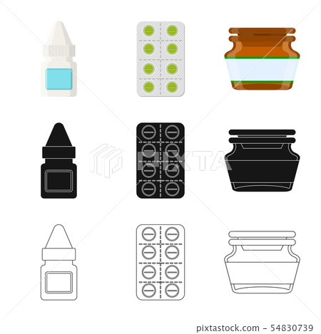 Isolated object of retail and healthcare sign. Collection of retail and wellness stock vector Isolated object of retail and healthcare sign. Collection of retail and wellness stock vector 54830739