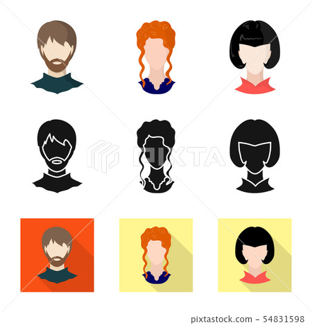 Isolated object of professional and photo icon. Set of professional and profile vector icon for Isolated object of professional and photo icon. Set of professional and profile vector icon for 54831598
