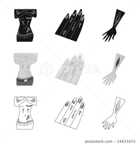 Vector illustration of medical and pain logo. Collection of medical and disease stock vector Vector illustration of medical and pain logo. Collection of medical and disease stock vector 54831655
