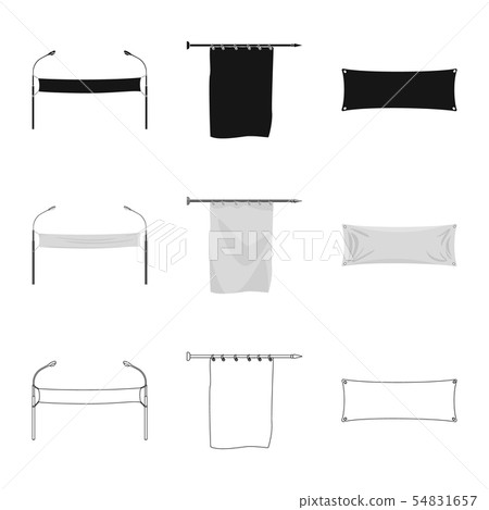 Vector design of texture and presentation logo. Set of texture and media stock symbol for web. Vector design of texture and presentation logo. Set of texture and media stock symbol for web. 54831657