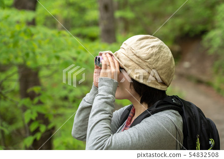 Binoculars female fresh green outdoors (May) 54832508