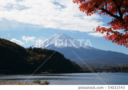 富士湖河口湖富士山 富士湖河口湖富士山 54832543