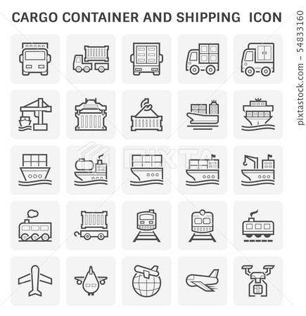 cargo container icon 54833160