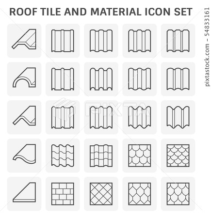 roof tile icon 54833161