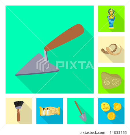 Vector design of story and items logo. Collection of story and attributes stock symbol for web. 54833563