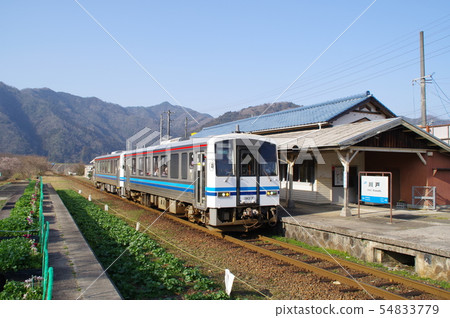 Railroad photograph, Sane Line, Kawato Station Railroad photograph, Sane Line, Kawato Station 54833779