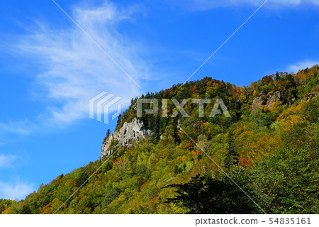Hokkaido Galaxy Falls Fall leaves 54835161