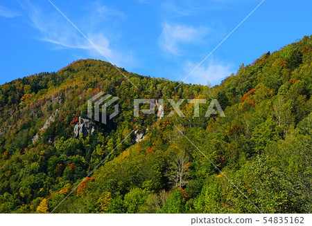 Hokkaido Galaxy Falls Fall leaves 54835162