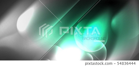 Neon glowing techno lines, hi-tech futuristic abstract background template 54836444