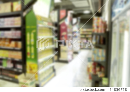 Empty supermarket blurry for background Empty supermarket blurry for background 54836758