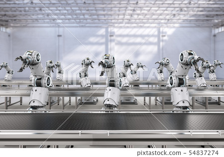 Robot assembly line 54837274