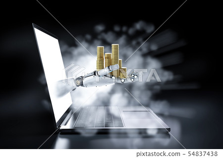 Financial technology concept Financial technology concept 54837438