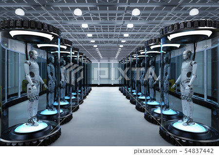 Artificial intelligence development concept 54837442