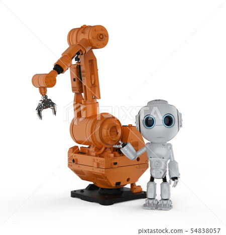 robot with robotic arm 54838057