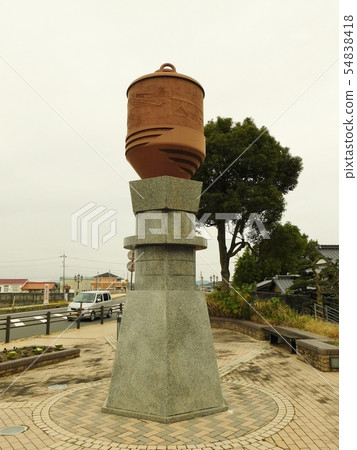 Industrial heritage sulfuric acid bottle in Sanyo Onoda City 54838418