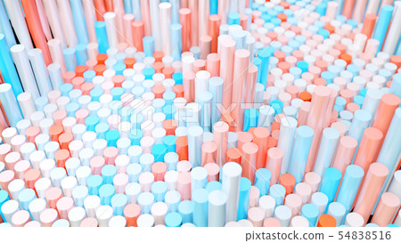 The background of the multi-colored cylinders is chaotic The background of the multi-colored cylinders is chaotic 54838516