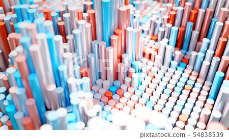 The background of the multi-colored cylinders is chaotic The background of the multi-colored cylinders is chaotic 54838539