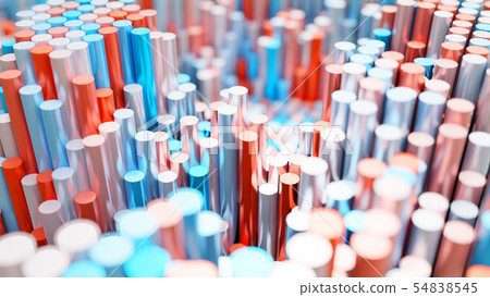 The background of the multi-colored cylinders is chaotic The background of the multi-colored cylinders is chaotic 54838545