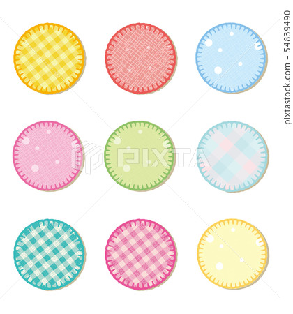 Applique-style frame set round round 54839490