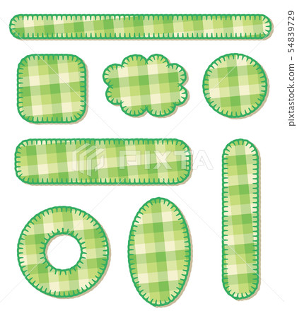 Applique-style frameset check green Applique-style frameset check green 54839729