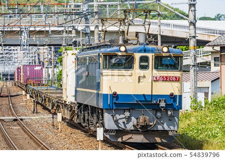 Freight train running image 54839796