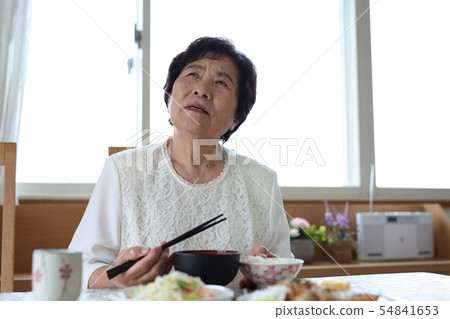 One lonely senior meal image One lonely senior meal image 54841653