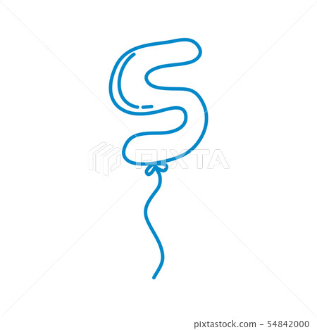 Balloon Birthday Design Template Vector 54842000