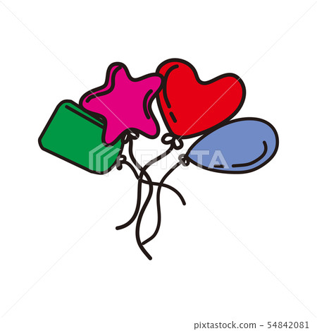 Balloon Birthday Design Template Vector Balloon Birthday Design Template Vector 54842081