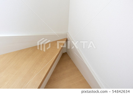 Corner of landing of stairs 54842634
