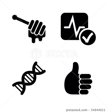 Honey Treatment, Health. Simple Related Vector Honey Treatment, Health. Simple Related Vector 54844021