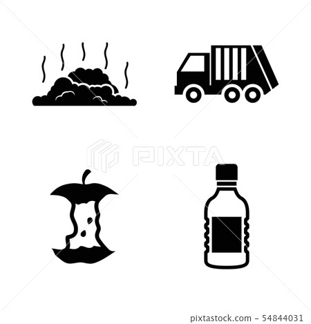 Garbage Waste. Simple Related Vector Icons Garbage Waste. Simple Related Vector Icons 54844031