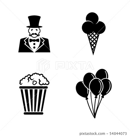 Circus carnival amusement park. Simple Related 54844073