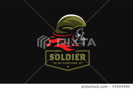 Skull in a helmet Skull in a helmet 54844990