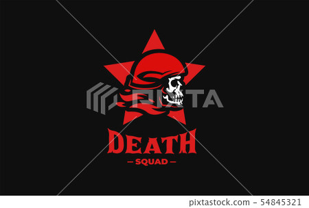 Skull in a helmet 54845321