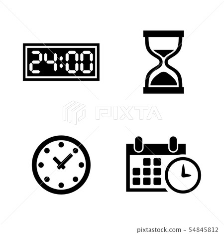 Time, Clock, Watch, Timer. Simple Related Vector Time, Clock, Watch, Timer. Simple Related Vector 54845812
