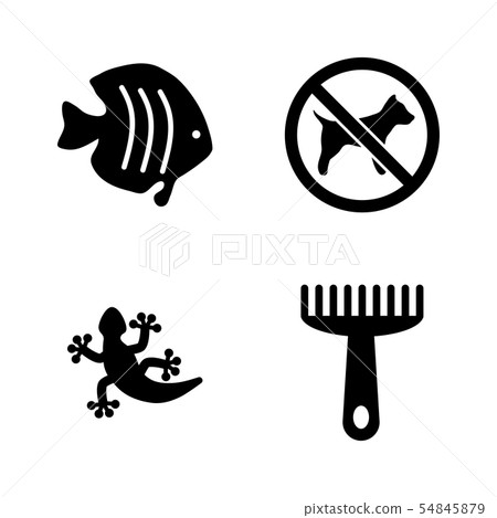 Pets. Simple Related Vector Icons Pets. Simple Related Vector Icons 54845879