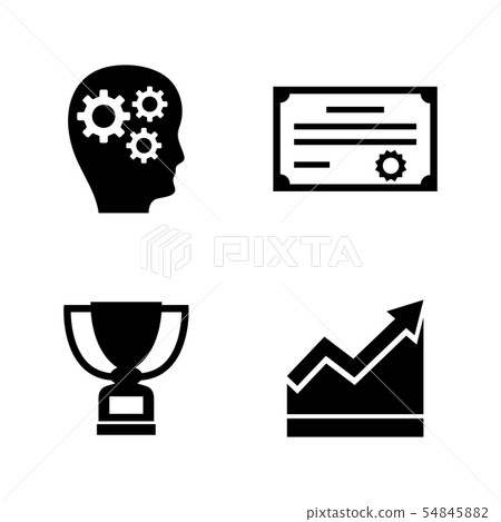 Career Progress. Simple Related Vector Icons 54845882
